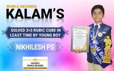 Solved 3×3 Rubic Cube in Least Time by Young Boy
