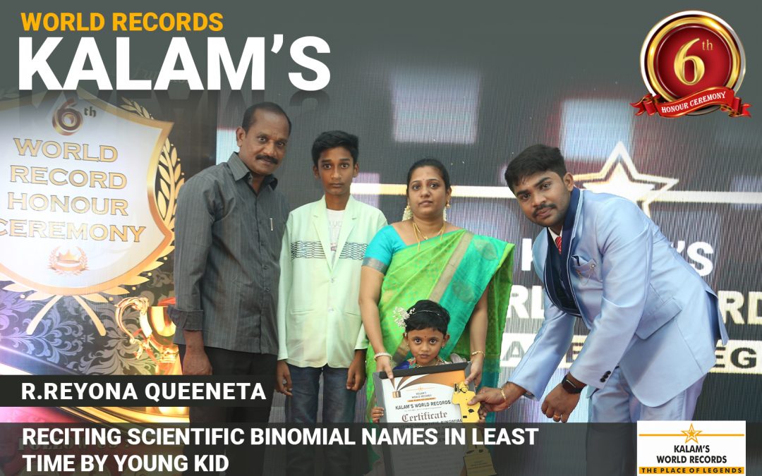 Reciting Scientific Binomial Names of in Least Time by Young Kid