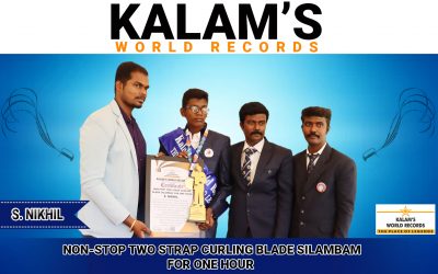 Non-stop Two Strap Curling Blade Silambam for One Hour
