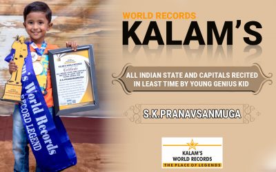 All Indian State and Capitals Recited in Least Time by Young Genius Kid