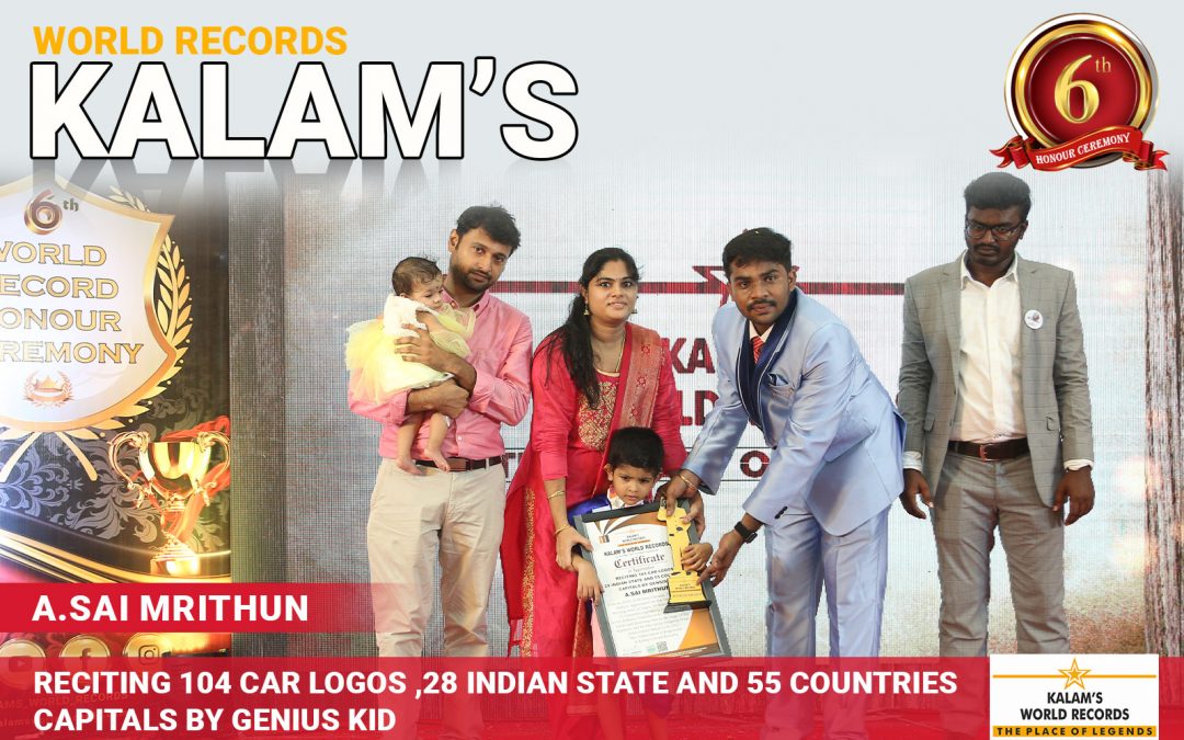 Reciting 104 Car Logos ,28 Indian State and 55 Countries Capitals by Genius Kid