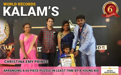 Arranging a 60 Piece Puzzle in Least Time by a Young Kid