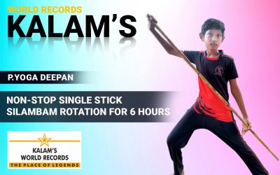 Non-Stop Single Stick Silambam Rotation for 6 Hours