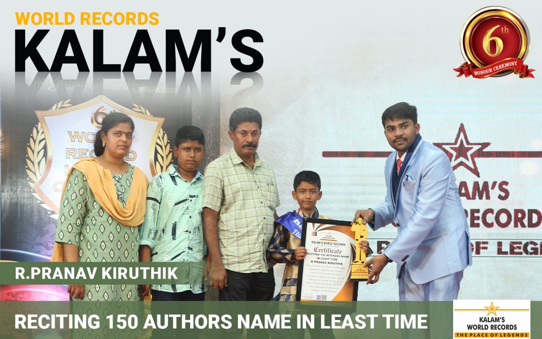 Reciting 150 Authors Name in Least Time