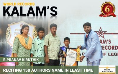 Reciting 150 Authors Name in Least Time