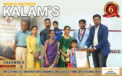Reciting 52 Inventors Names in Least Time by Young Kid