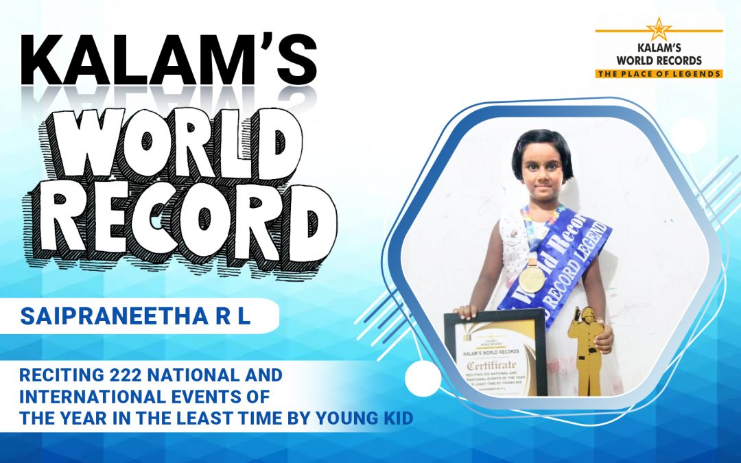 Reciting 222 National and International Events of the Year in the Least Time by Young Kid
