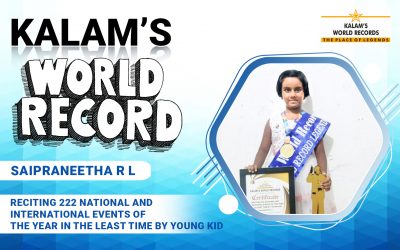 Reciting 222 National and International Events of the Year in the Least Time by Young Kid
