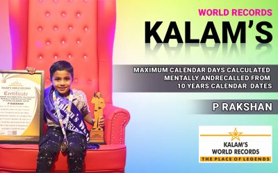 Maximum Calendar Days Calculated Mentally and Recalled From 10 Years Calendar Dates