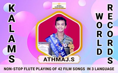 Non-stop Flute Playing of 42 Film Songs  in 3 Language