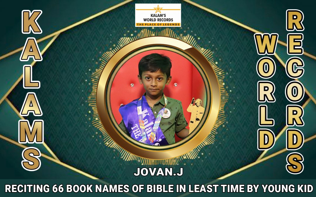 Reciting 66 Book Names of Bible in Least Time by Young Kid