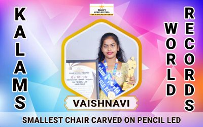 Smallest Chair Carved on Pencil Led