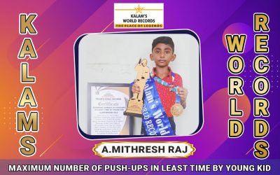 Maximum Number of Push-ups in Least Time by Young Kid