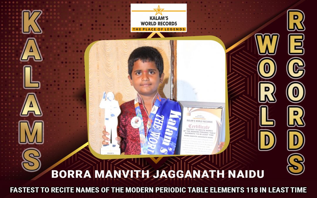 Fastest to Recite Names of the Modern Periodic Table Elements 118 in Least Time