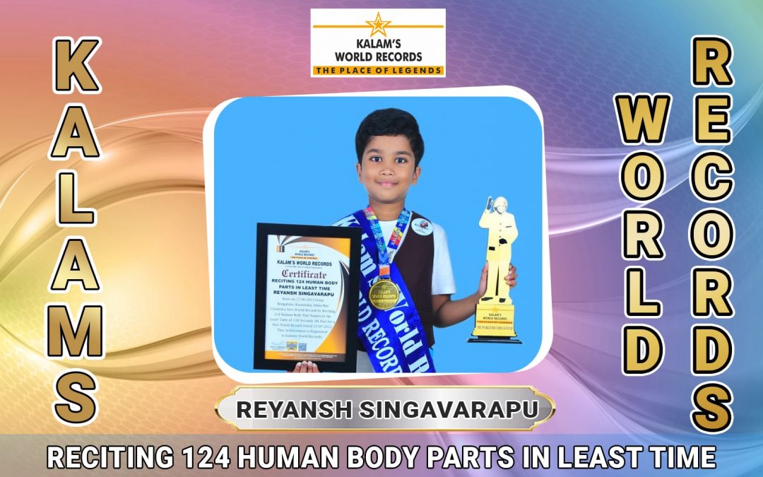 Reciting 124 Human Body Parts in Least Time