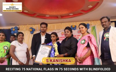 Reciting 75 National Flags in 75 Seconds With Blindfolded