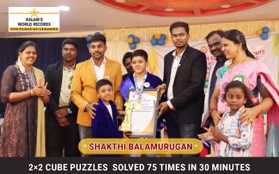 2×2 Cube Puzzles Solved 75 Times in 30 Minutes