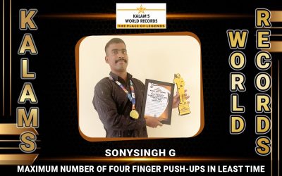 Maximum Number of Four Finger Push-ups in Least Time