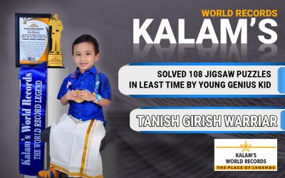 Solved 108 Jigsaw Puzzles in Least Time by Young Genius Kid