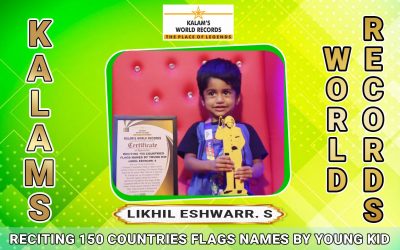 Reciting 150 Countries Flags Names by Young Kid