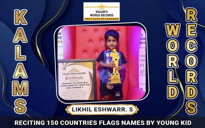 Reciting 150 Countries Flags Names by Young Kid