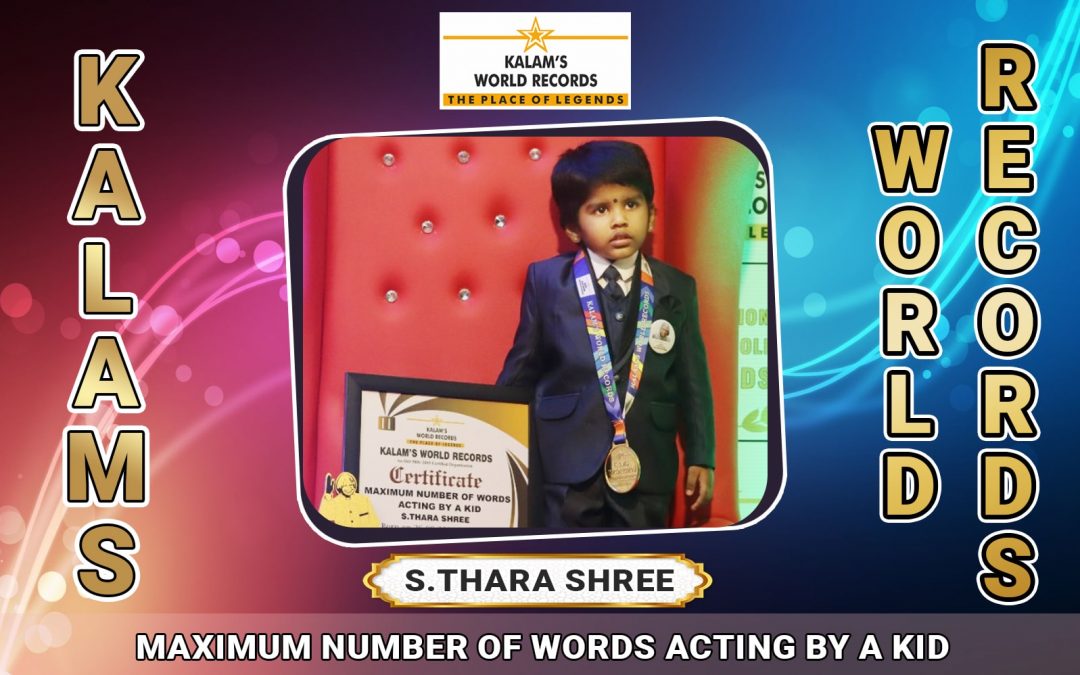 Maximum Number of Words Acting by a Kid