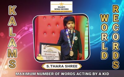Maximum Number of Words Acting by a Kid