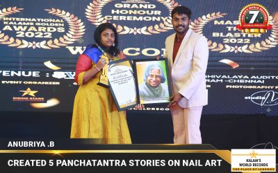 Created 5 Panchatantra Stories on Nail Art