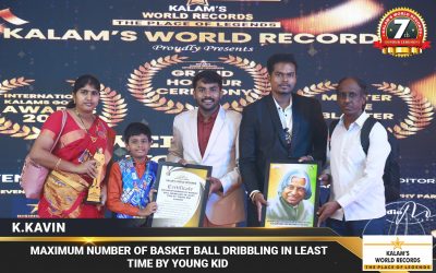 Maximum Number of Basket Ball Dribbling in Least Time by Young Kid