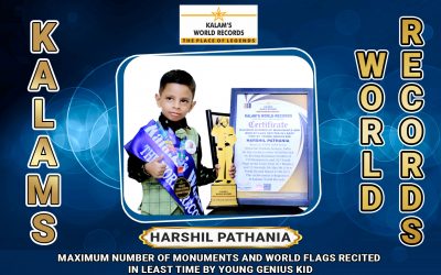 Maximum Number of Monuments and World Flags Recited in Least Time by Young Genius Kid