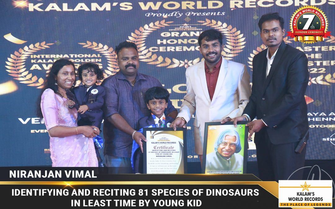 Identifying and Reciting 81 Species of Dinosaurs in Least Time by Young Kid