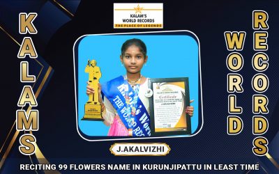 Reciting 99 Flowers Name in Kurunjipattu in Least Time