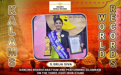 Dancing Bharatanatyam and Performing Silambam on the Three-foot Iron Stand