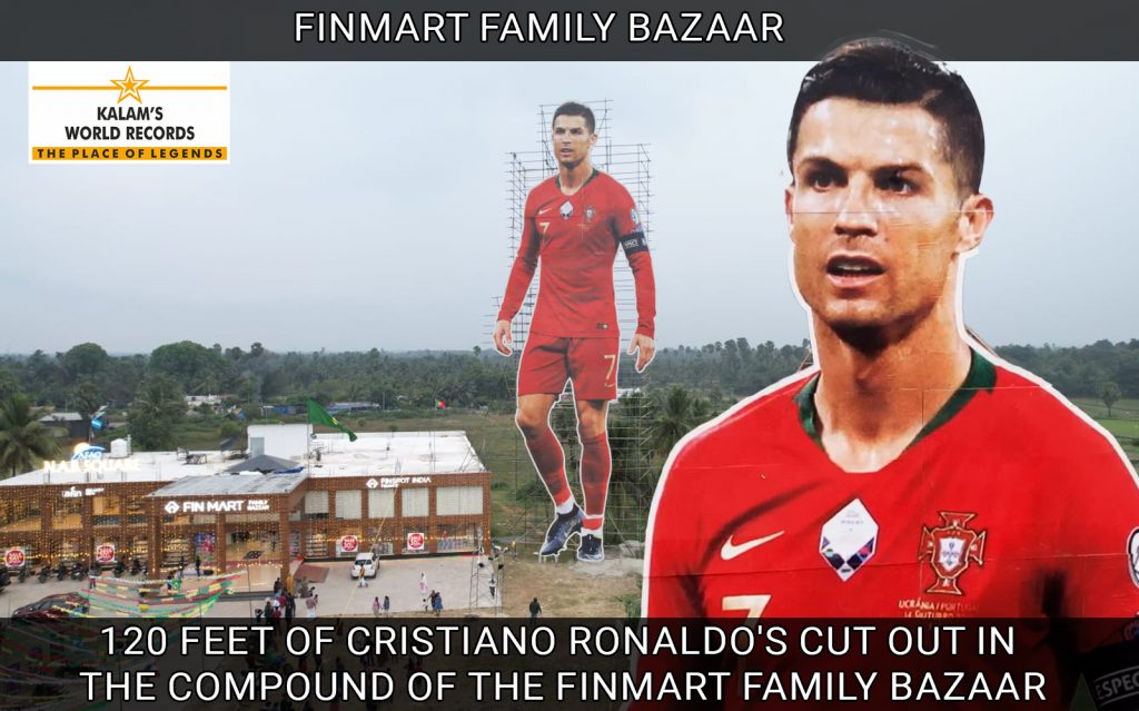 120 Feet of Cristiano Ronaldo's Cut Out in the Compound of the Finmart ...