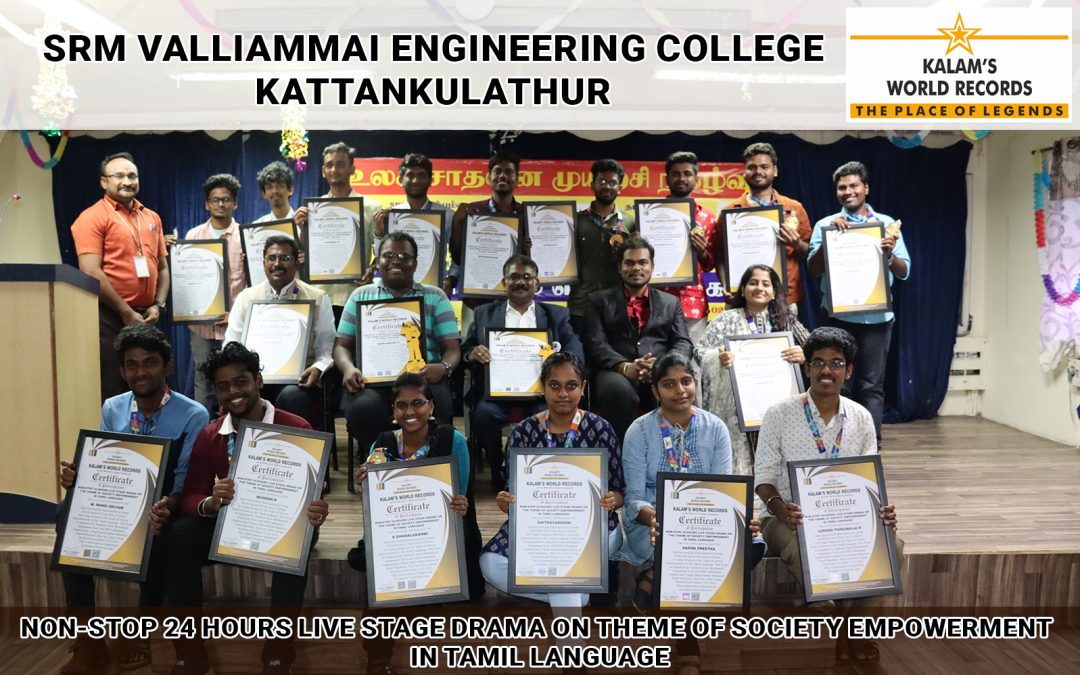 Non-stop 24-hour Live Stage Drama on the Theme of Society Empowerment in Tamil Language
