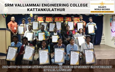 Non-stop 24-hour Live Stage Drama on the Theme of Society Empowerment in Tamil Language