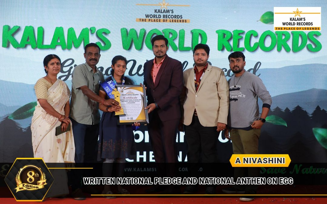 Written National Pledge and National Anthen on Egg