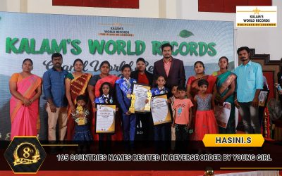 195 Countries Names Recited in Reverse Order by Young Girl
