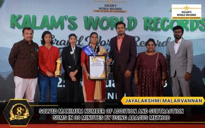 Solved Maximum Number of Addition and Subtraction Sums in 30 Minutes by Using Abacus Method
