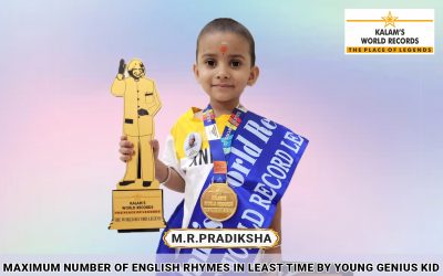 Maximum Number of English Rhymes in Least Time by Young Genius Kid