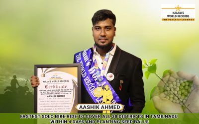 Fastest Solo Bike Ride to Cover All 38 Districts in Tamilnadu Within 4 Days and Planting Seed Balls