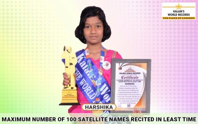 Maximum Number of 100 Satellite Names Recited in Least Time