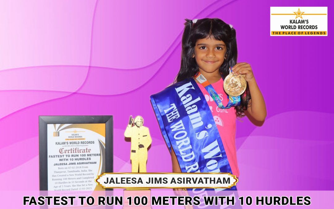 Fastest to Run 100 Meters With 10 Hurdles