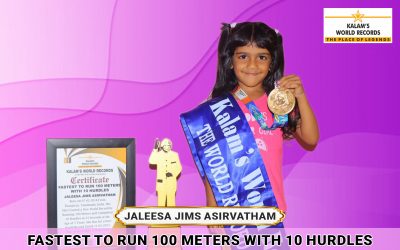 Fastest to Run 100 Meters With 10 Hurdles