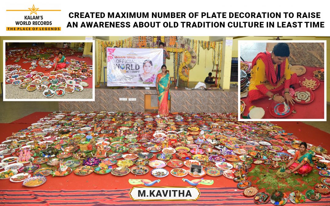 Created Maximum Number of Plate Decoration to Raise an Awareness About Old Tradition Culture in Least Time