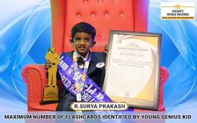 Maximum Number of Flashcards Identified by Young Genius Kid