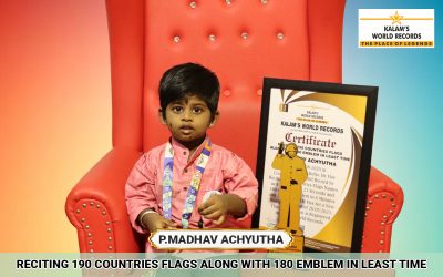 Reciting 190 Countries Flags Along With 180 Emblem in Least Time