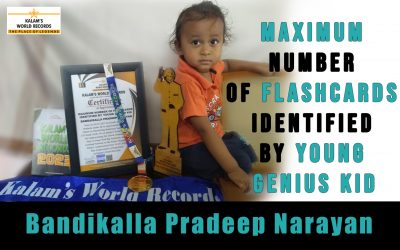 Maximum Number Of Flashcards Identified By Young Genius Kid
