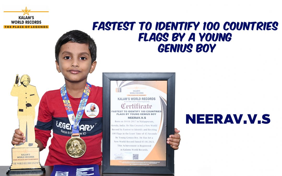 Fastest To Identify 100 Countries Flags By A Young Genius Boy