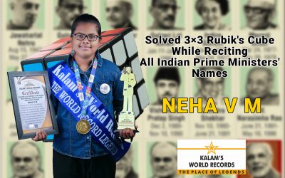 Solved 3×3 Rubik’s Cube While Reciting All Indian Prime Ministers’ Names